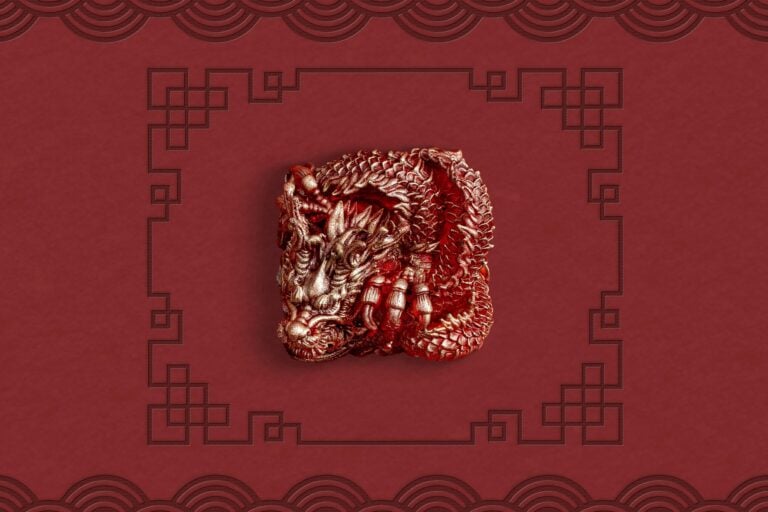 jellykey dragon sigil custom keycaps 213