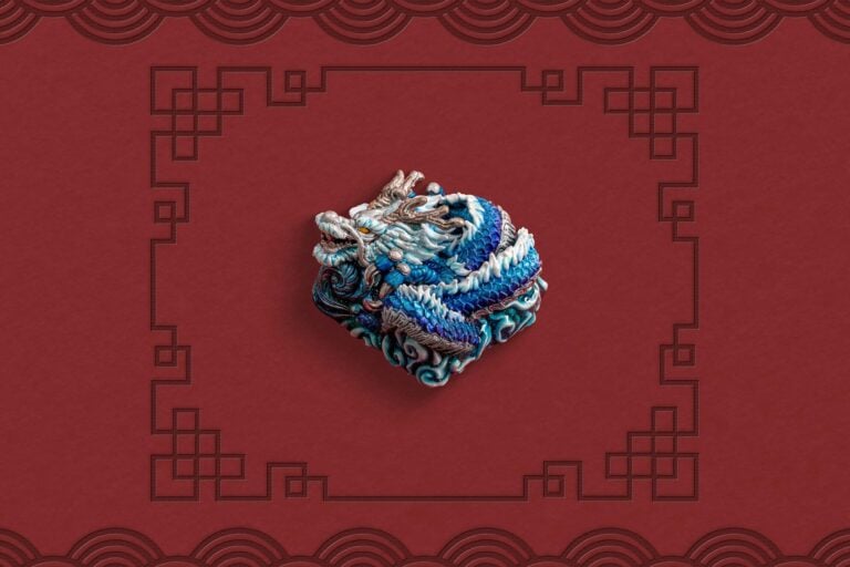 jellykey dragon sigil custom keycaps 222