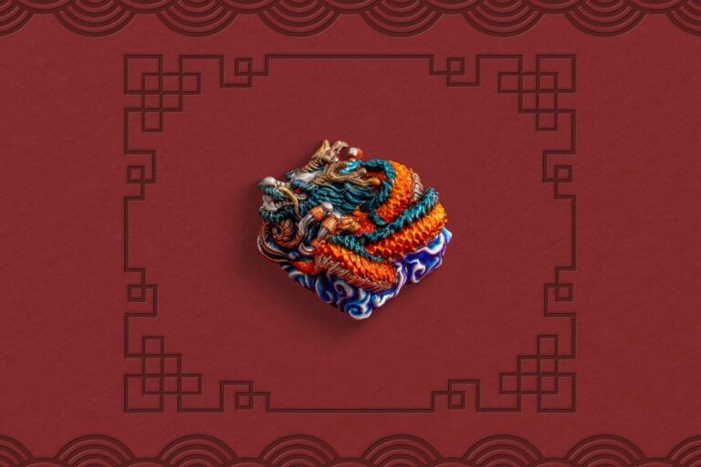 jellykey dragon sigil custom keycaps 224