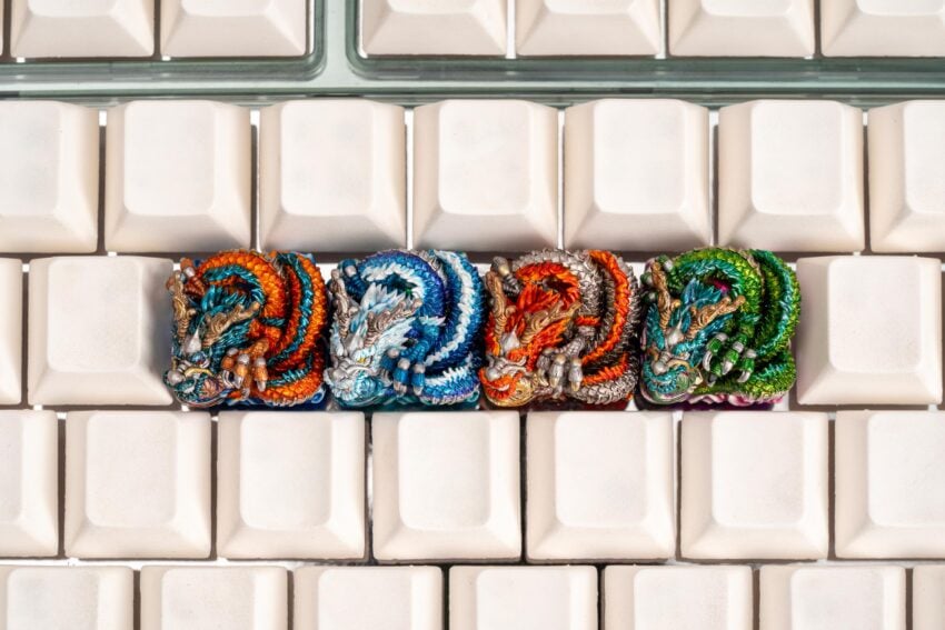 jellykey dragon sigil custom keycaps 231