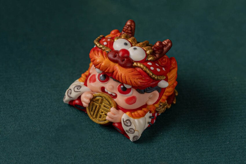 the yeaf of the dragon artisan keycaps