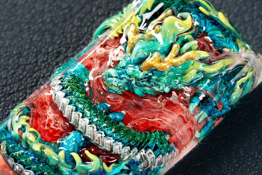 dragons of eden – ethereal runes artisan keycaps