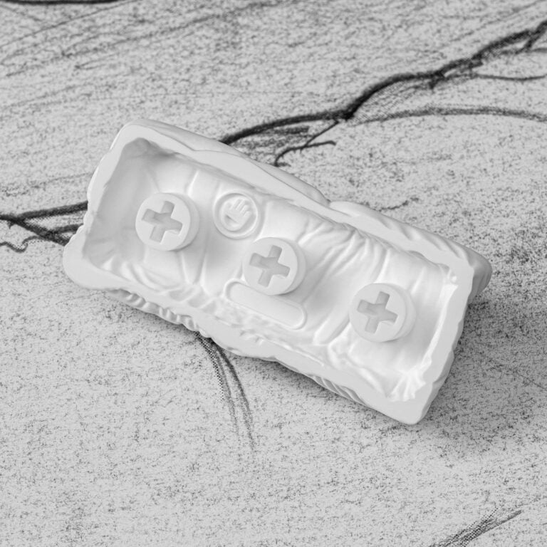 White pillow keycaps