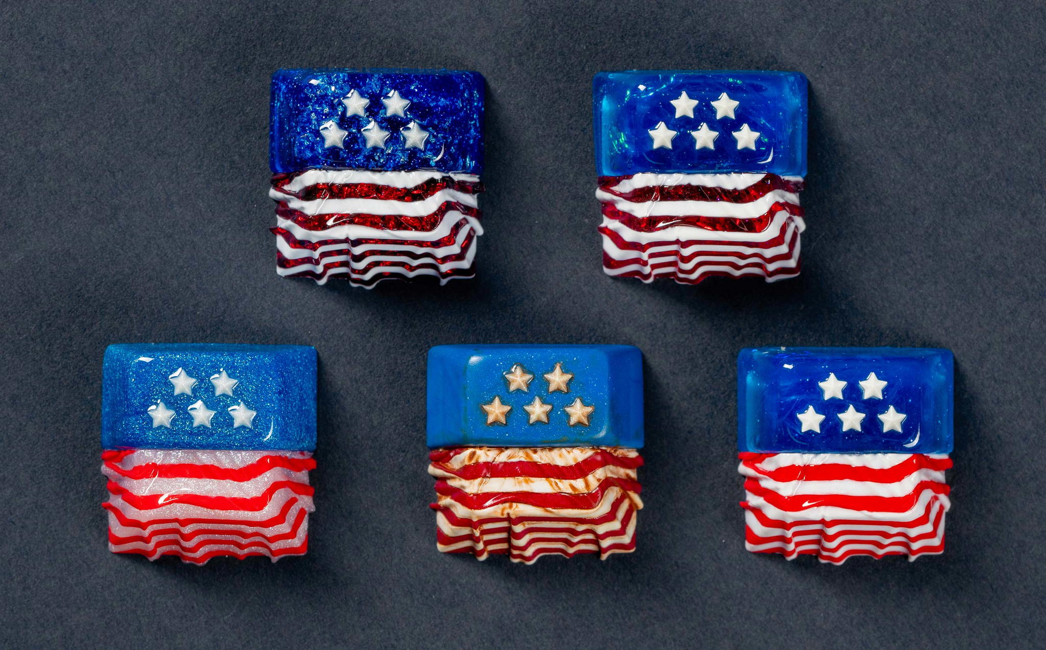 flag series usa flag stars and stripes artisan keycaps