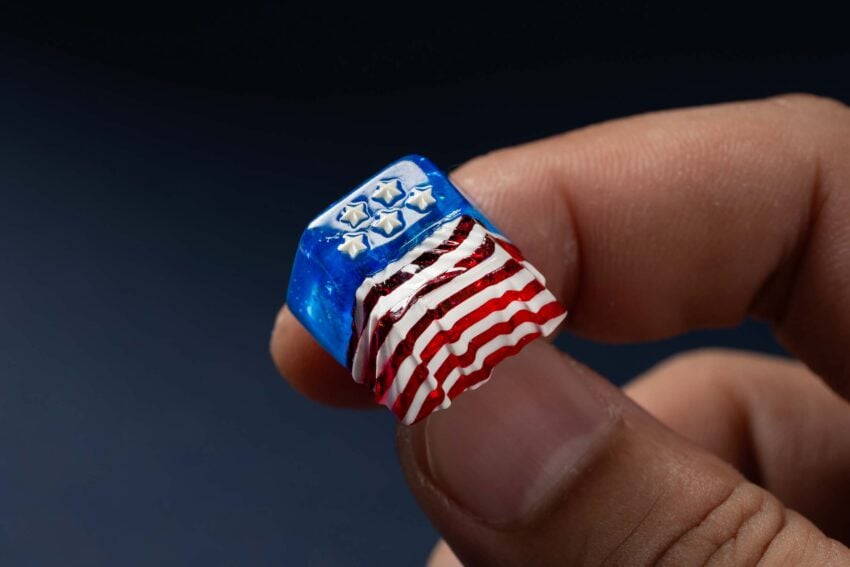 jellykey usa flag custom keycaps 16
