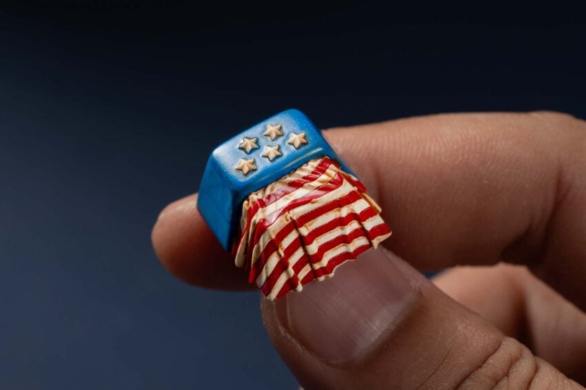 jellykey usa flag custom keycaps 18