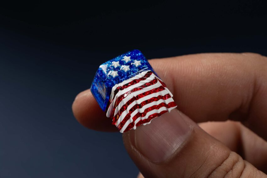jellykey usa flag custom keycaps 19