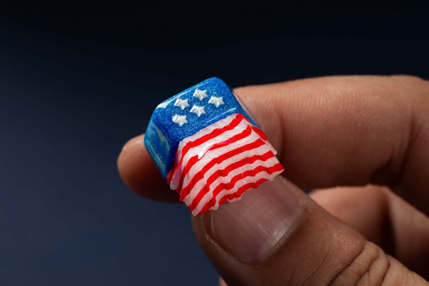 jellykey usa flag custom keycaps 20