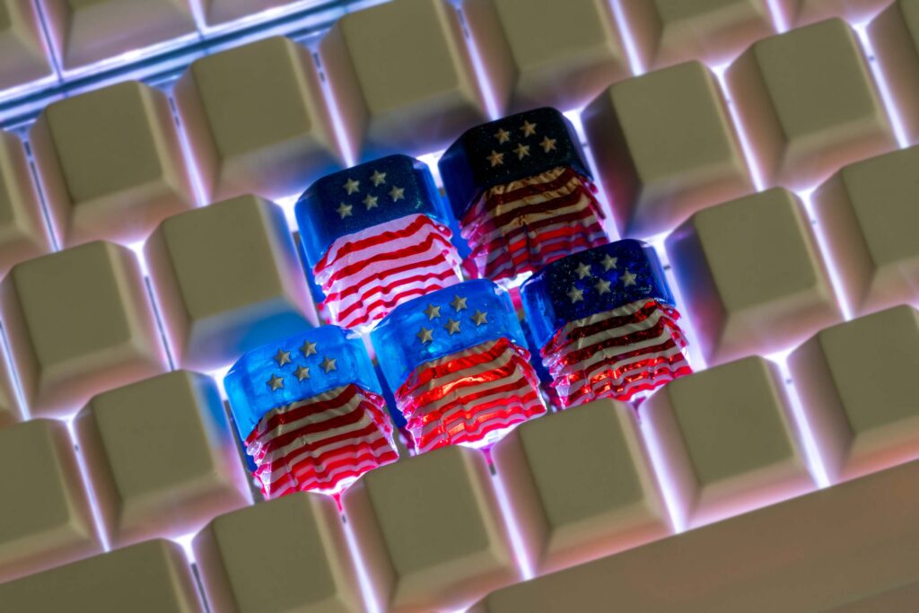 jellykey usa flag custom keycaps 35