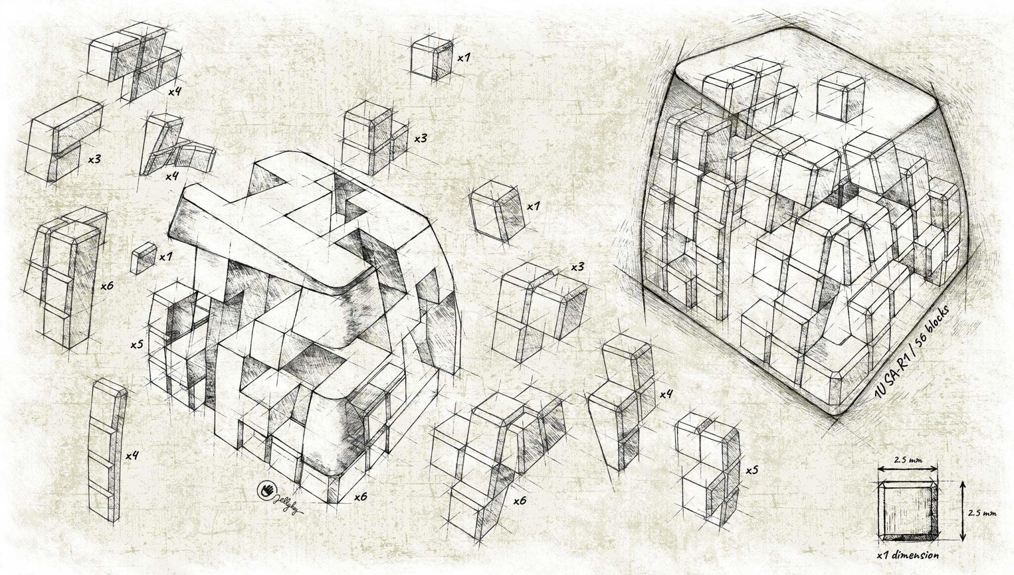 jellykey new terix custom keycaps 005