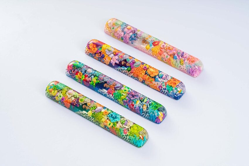 jellykey new coral custom keycaps 130