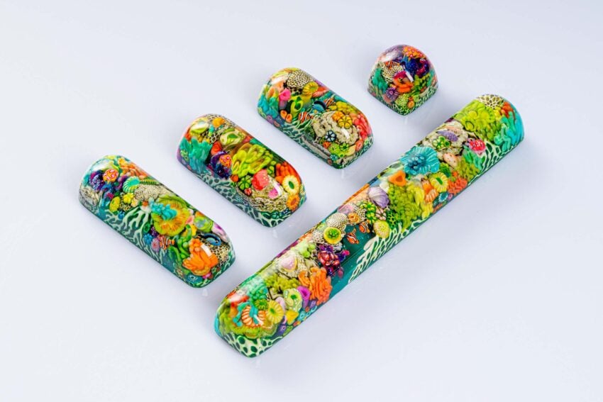 jellykey new coral custom keycaps 133