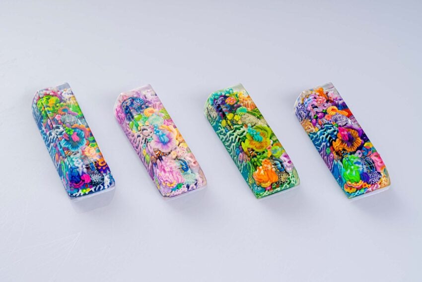 jellykey new coral custom keycaps 138