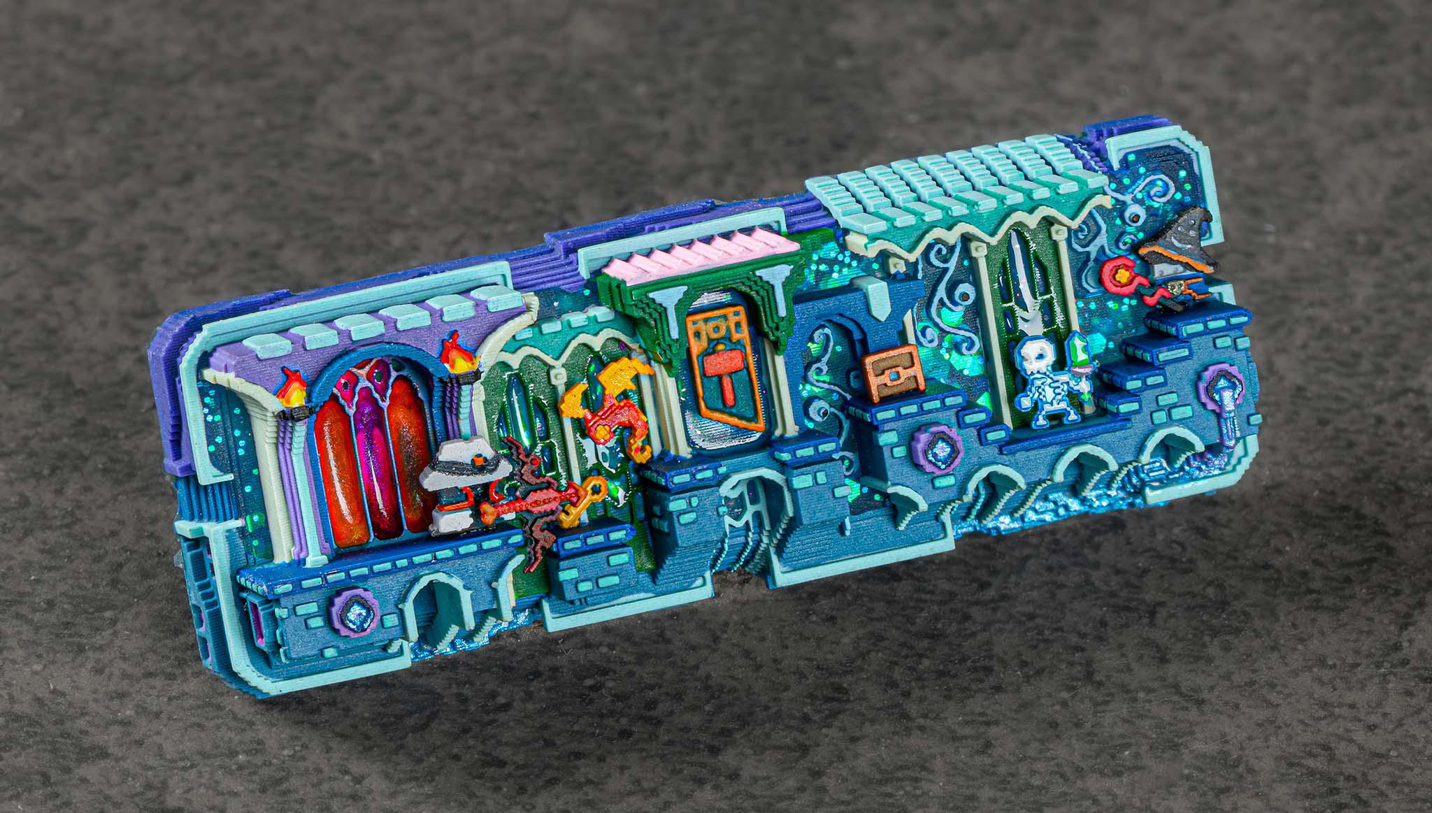 8 bit series enigma path artisan keycaps