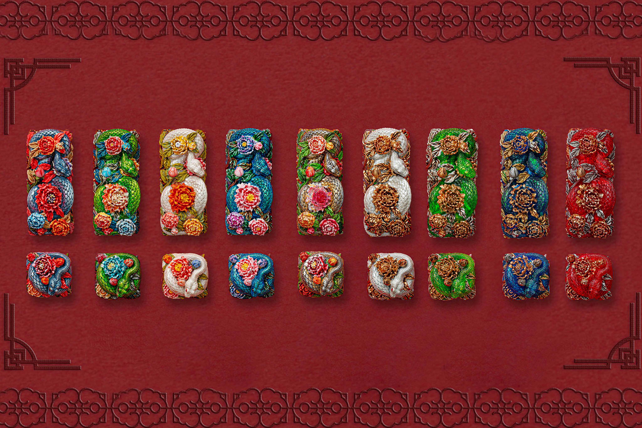 mystic snake artisan keycaps