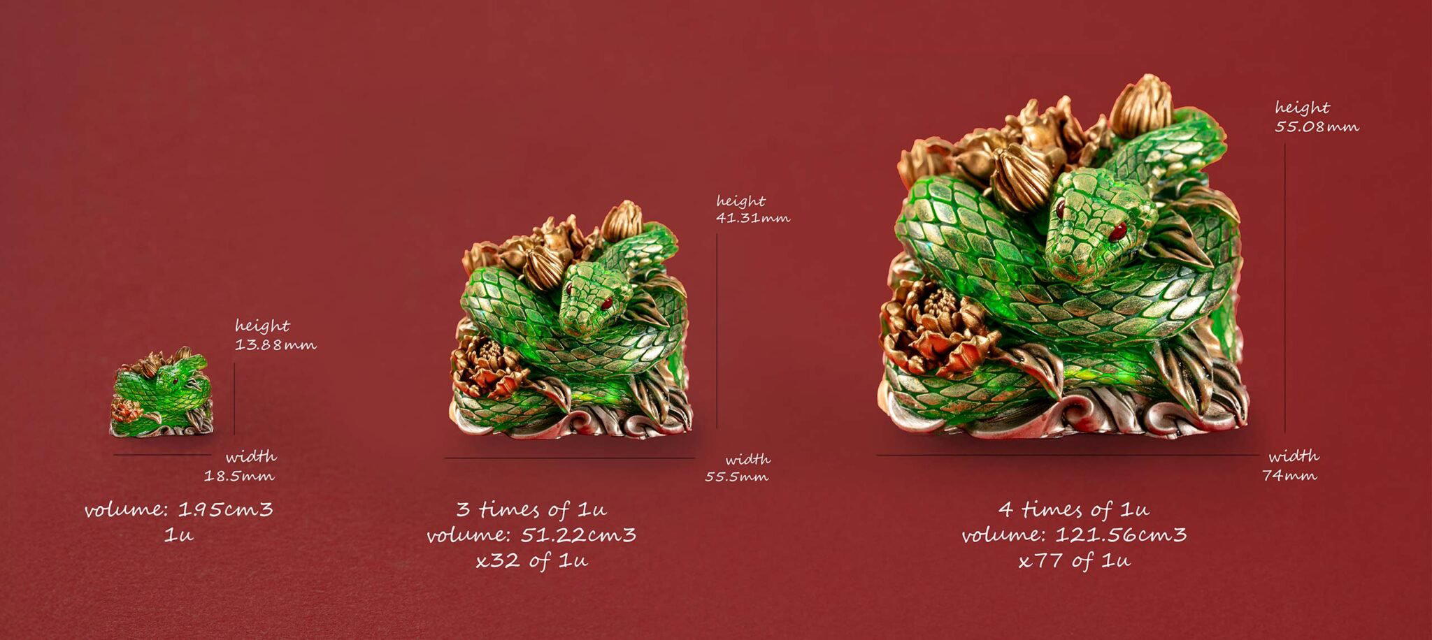 jellykey snake customs keycaps 145