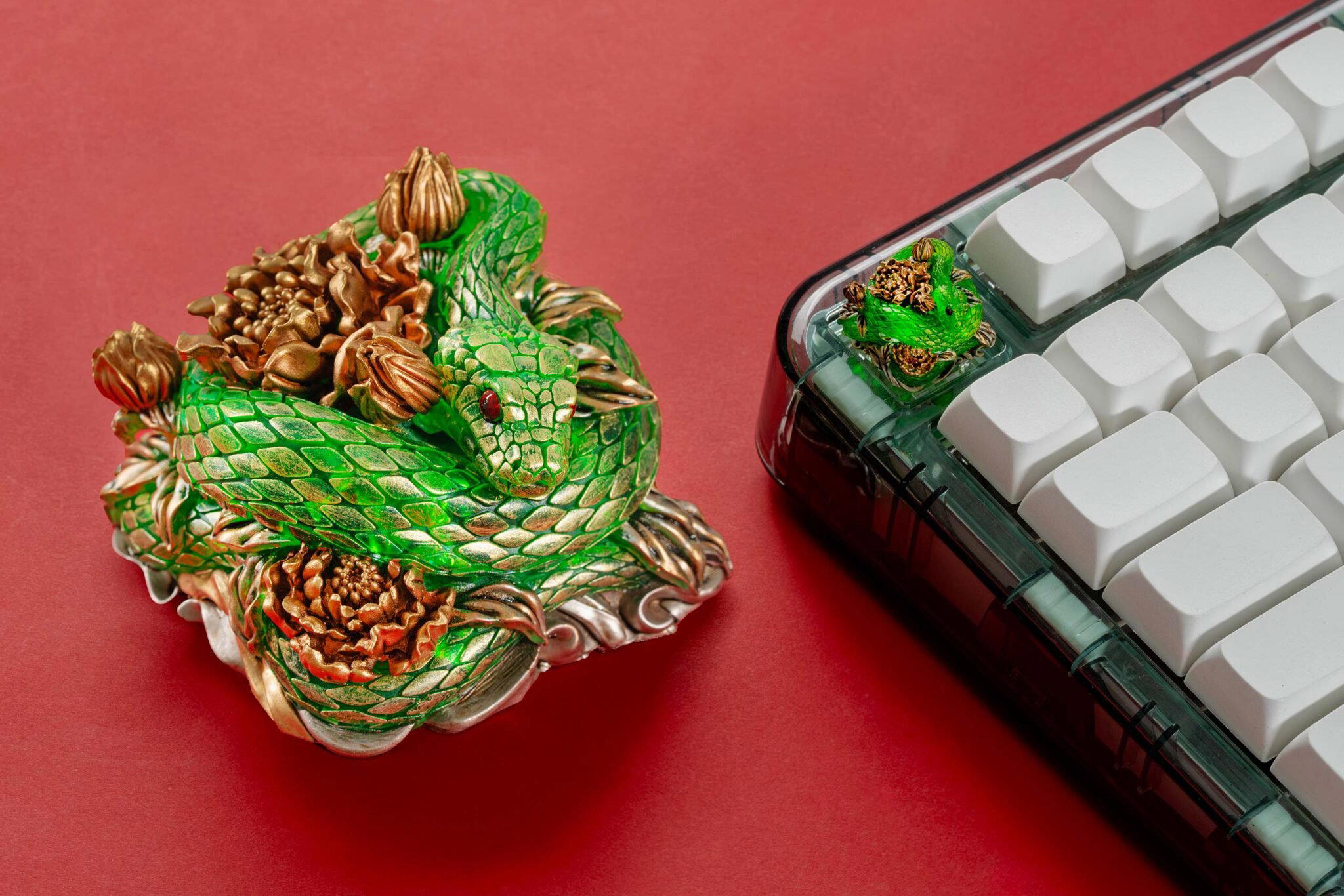 jellykey snake customs keycaps 150