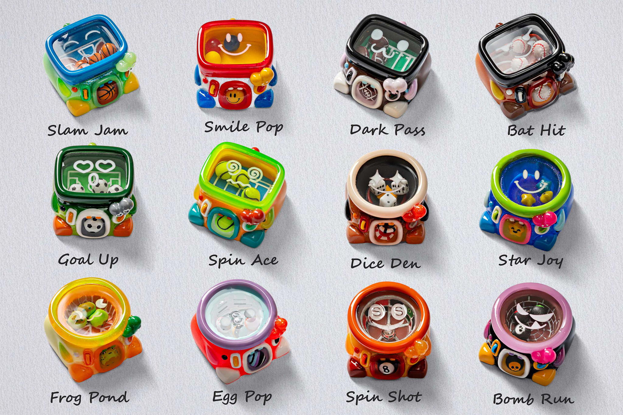 gaccha series: capsule keepers artisan keycaps