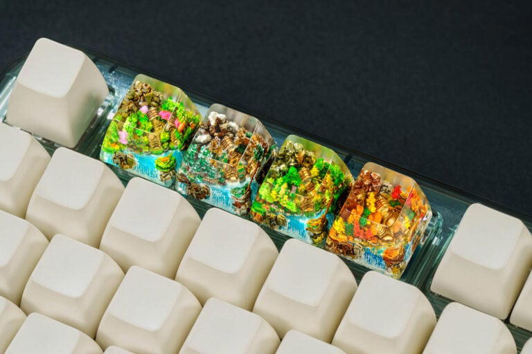 jellykey bornofforest custom keycaps 1057