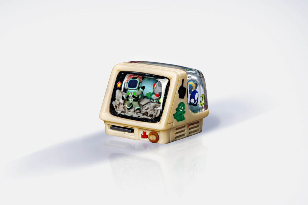 jellykey retrotv firstframe custom keycaps b002