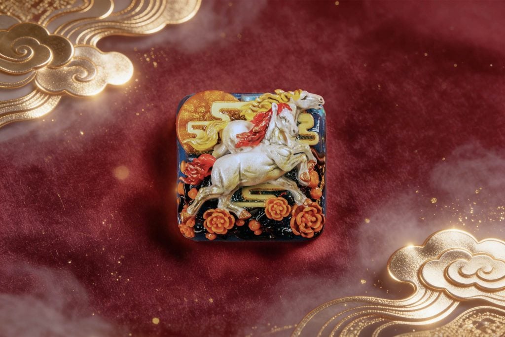 jellykey dawn hoofbeats custom keycap e044