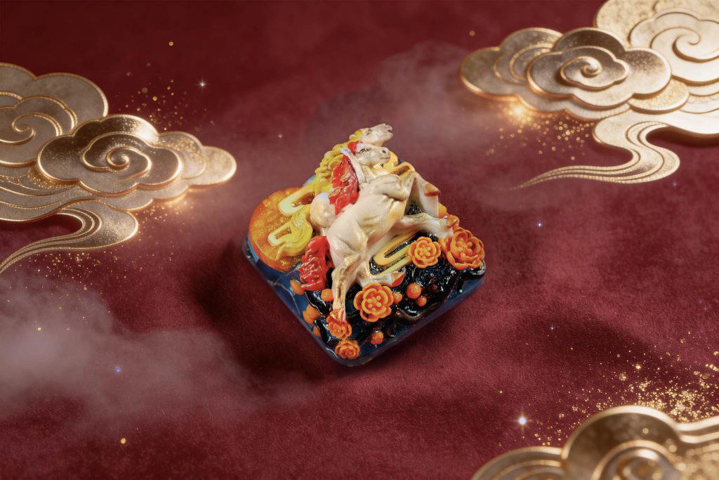 jellykey dawn hoofbeats custom keycap e052