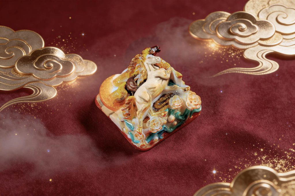 jellykey dawn hoofbeats custom keycap e053