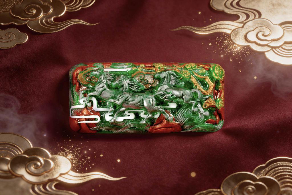 jellykey dawn hoofbeats custom keycap e056