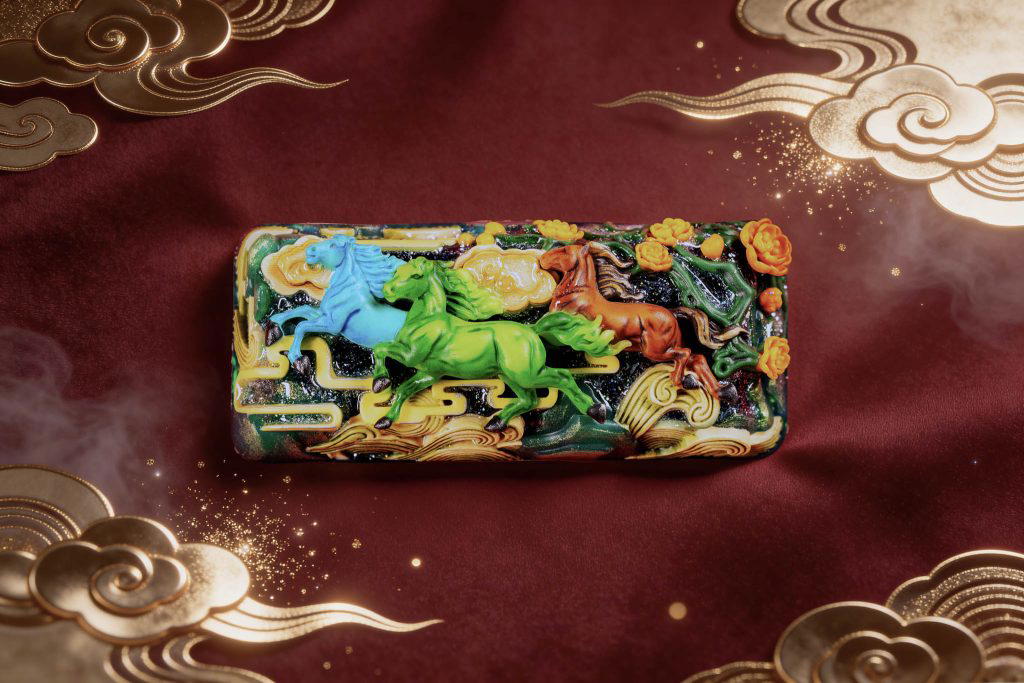 jellykey dawn hoofbeats custom keycap e059