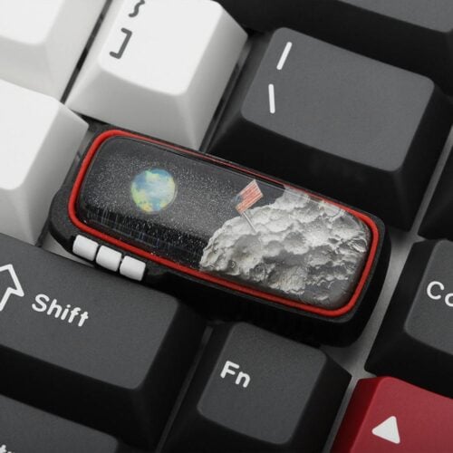 Retro TV Series - Blue Little Dot Enter Key Artisan Keycaps