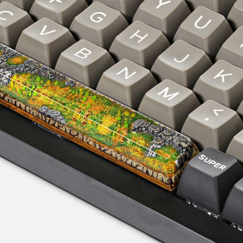 Born of Forest artisan keycaps