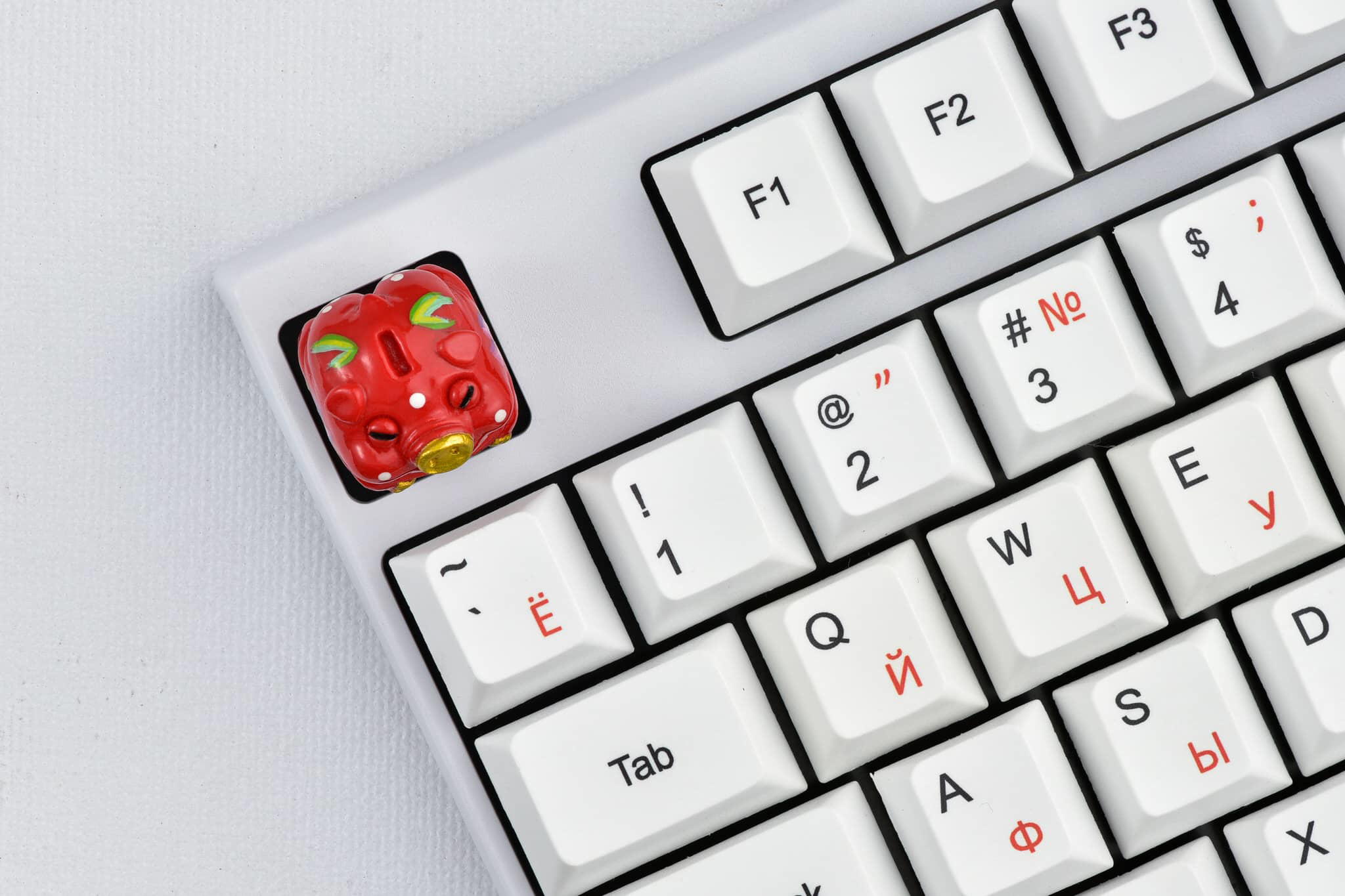 Chubby Piggy Banks - Lunar new year artisan keycaps - Image 3
