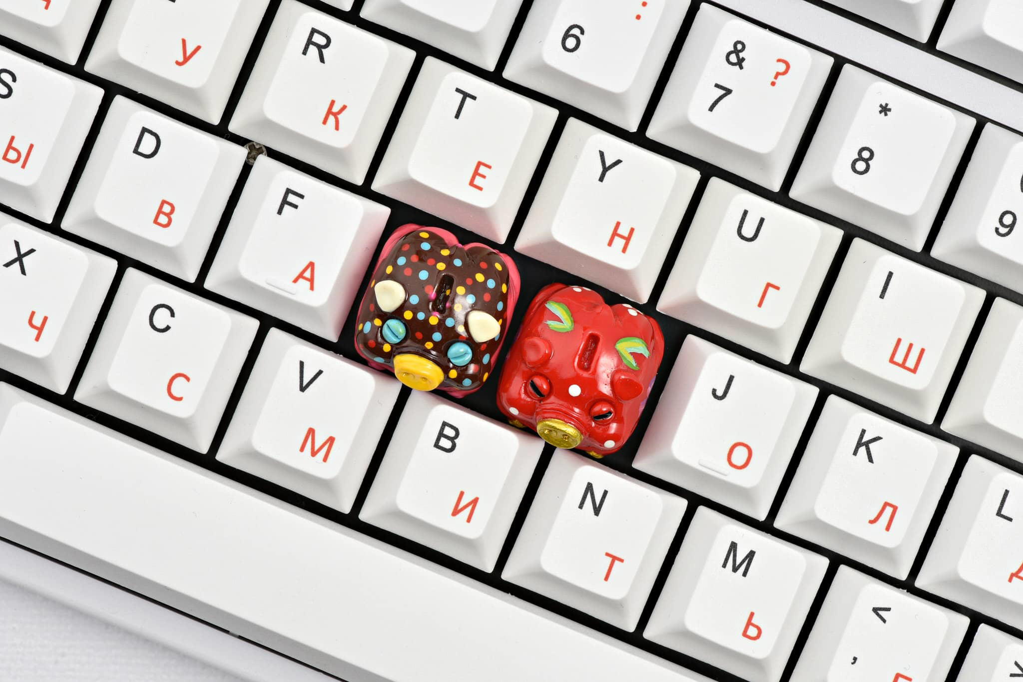 Chubby Piggy Banks - Lunar new year artisan keycaps - Image 4