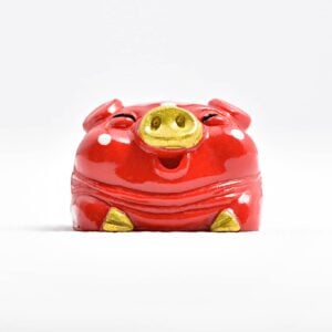 Jelly key – Piggy bank artisan resin custom keycaps – 017 Jelly key - Piggy bank artisan resin custom keycaps - 017