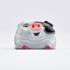Jelly key – Piggy bank artisan resin custom keycaps – 027 Jelly key - Piggy bank artisan resin custom keycaps - 027