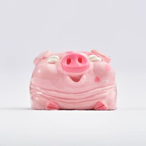 Jelly key – Piggy bank artisan resin custom keycaps – 037 Jelly key - Piggy bank artisan resin custom keycaps - 037