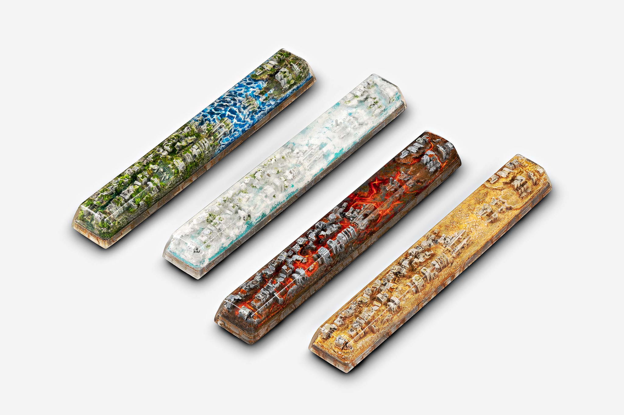 Lost cities 2 Artisan キーキャップ Lost cities 2 - City of Catastrophe artisan keycap - Jelly Key