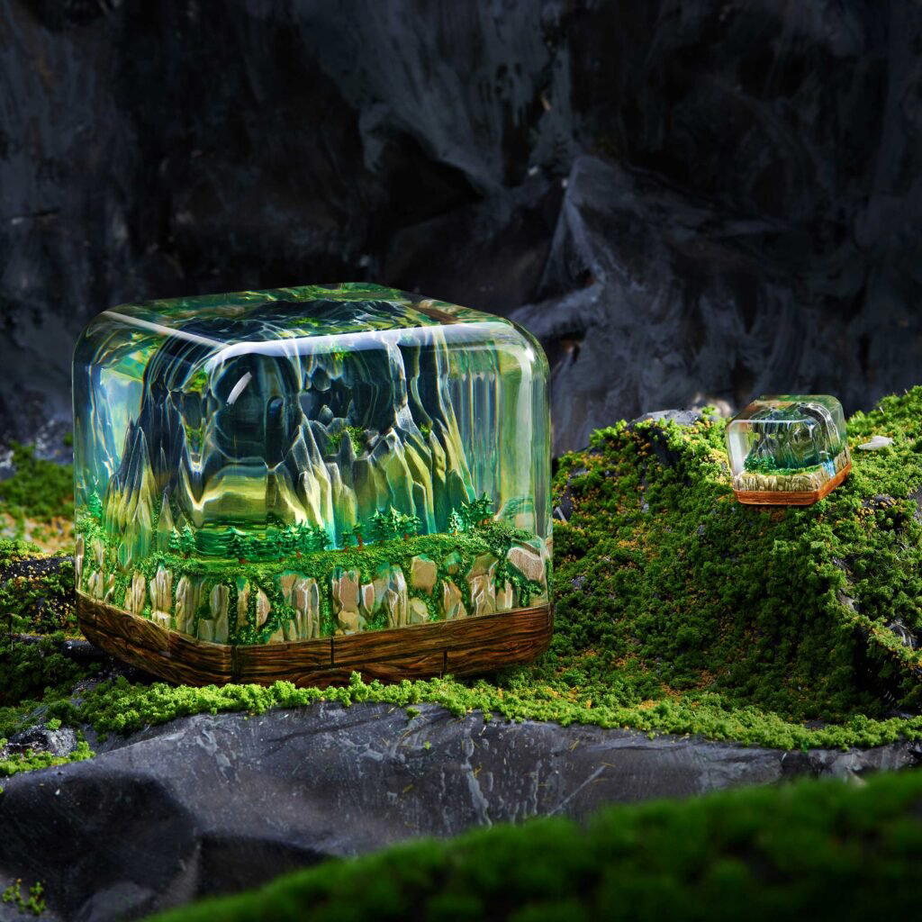 born of forest listens custom keycaps 098