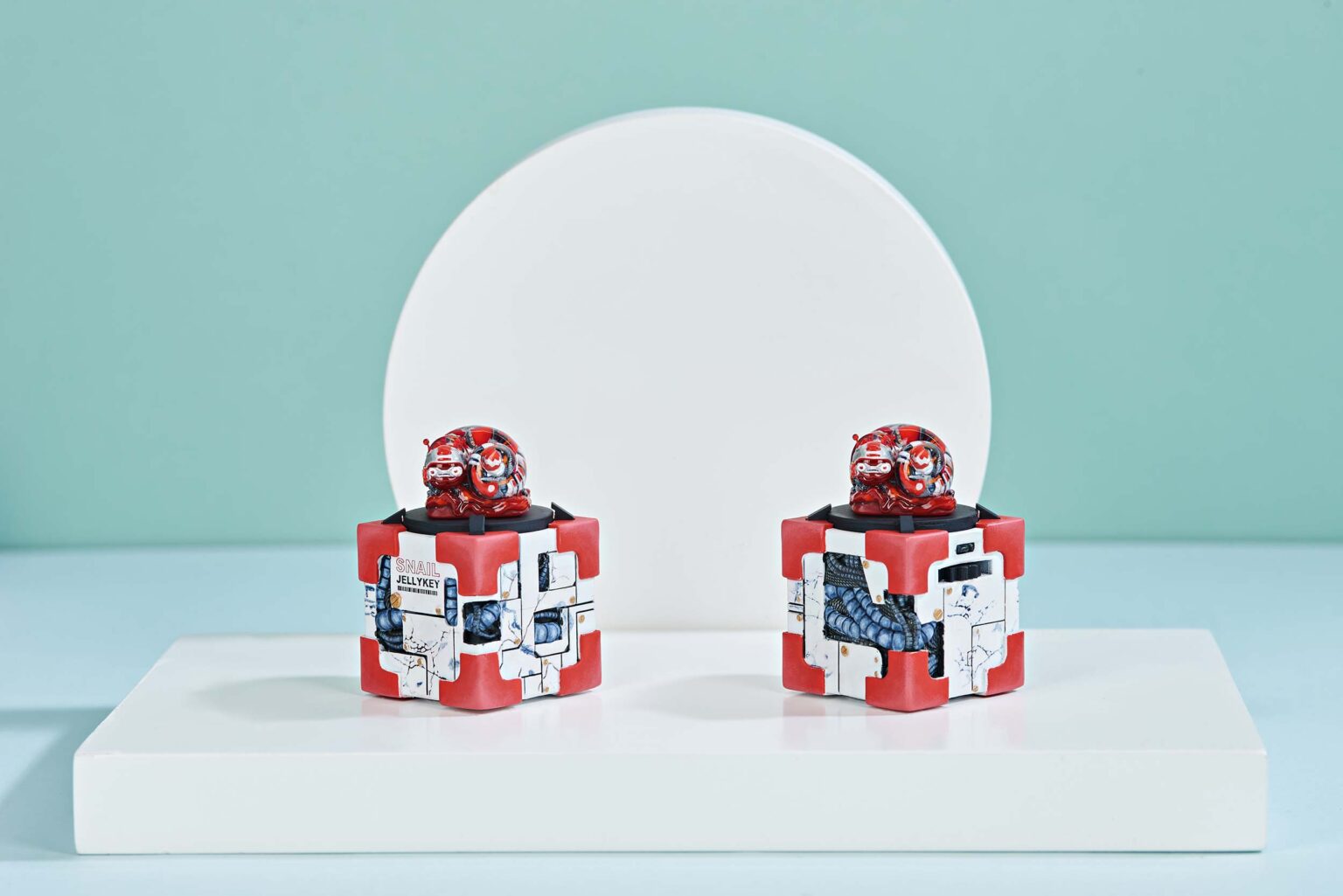 cyborg snail custom keycaps 036