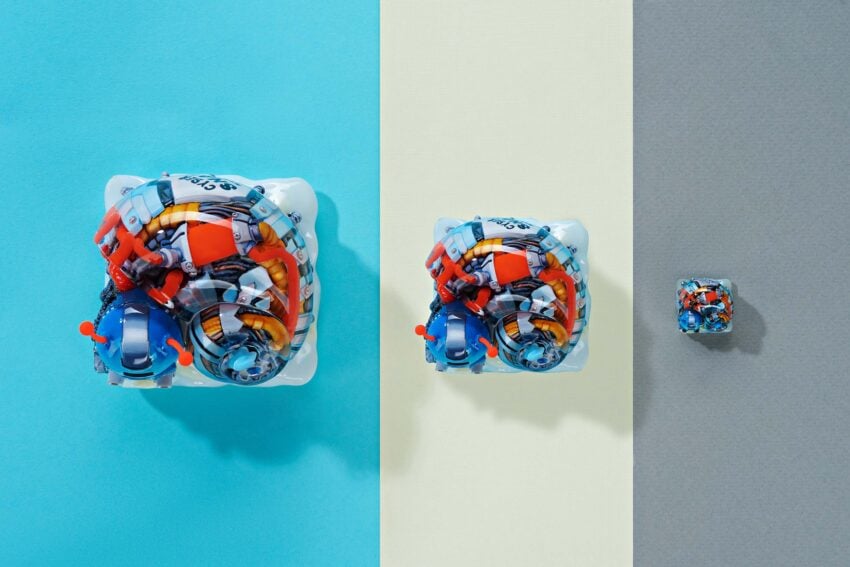 cyborg snail custom keycaps 054