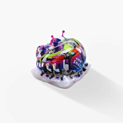 cyborg snail custom keycaps 076