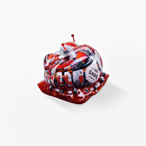 cyborg snail custom keycaps 081