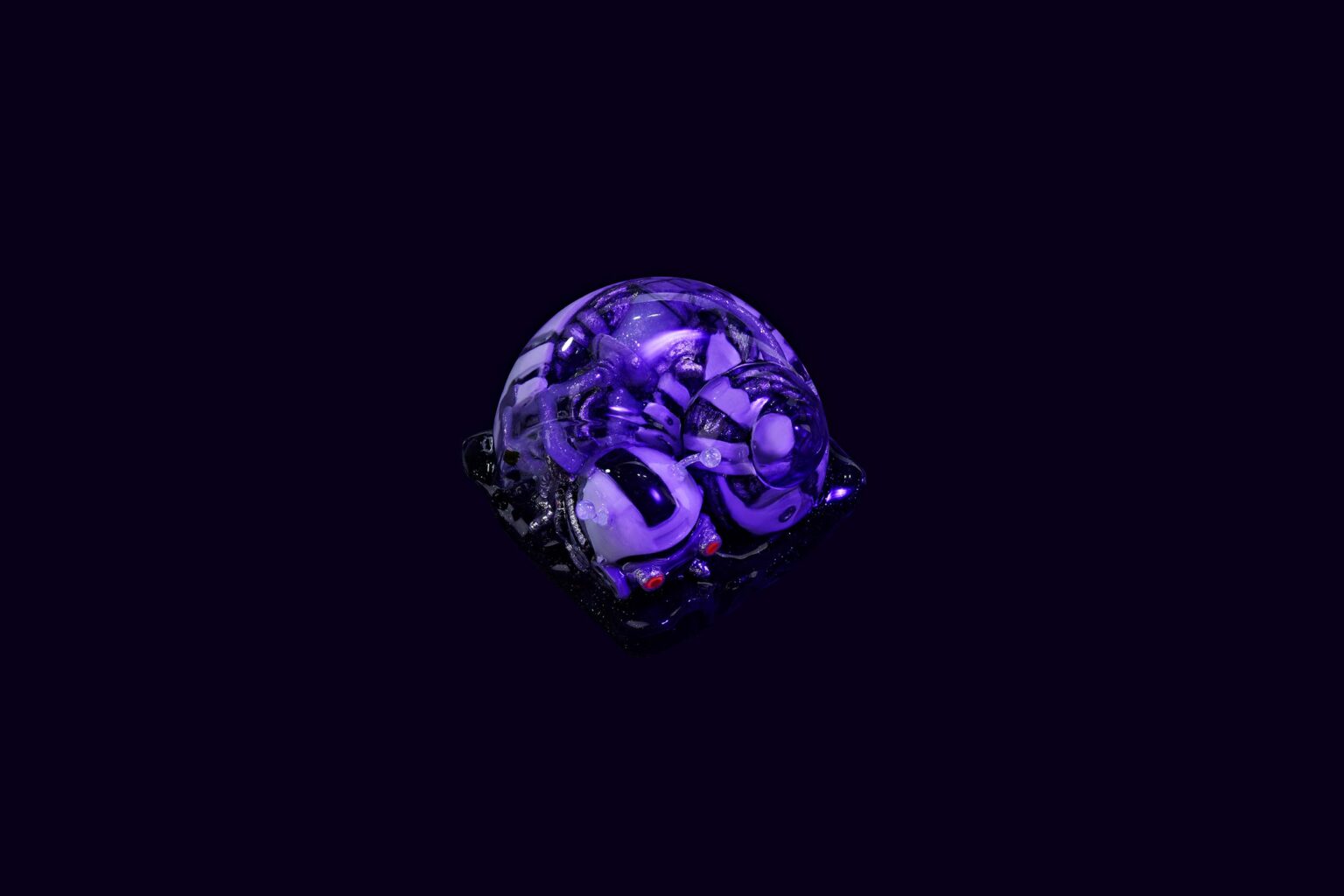 cyborg snail custom keycaps 103