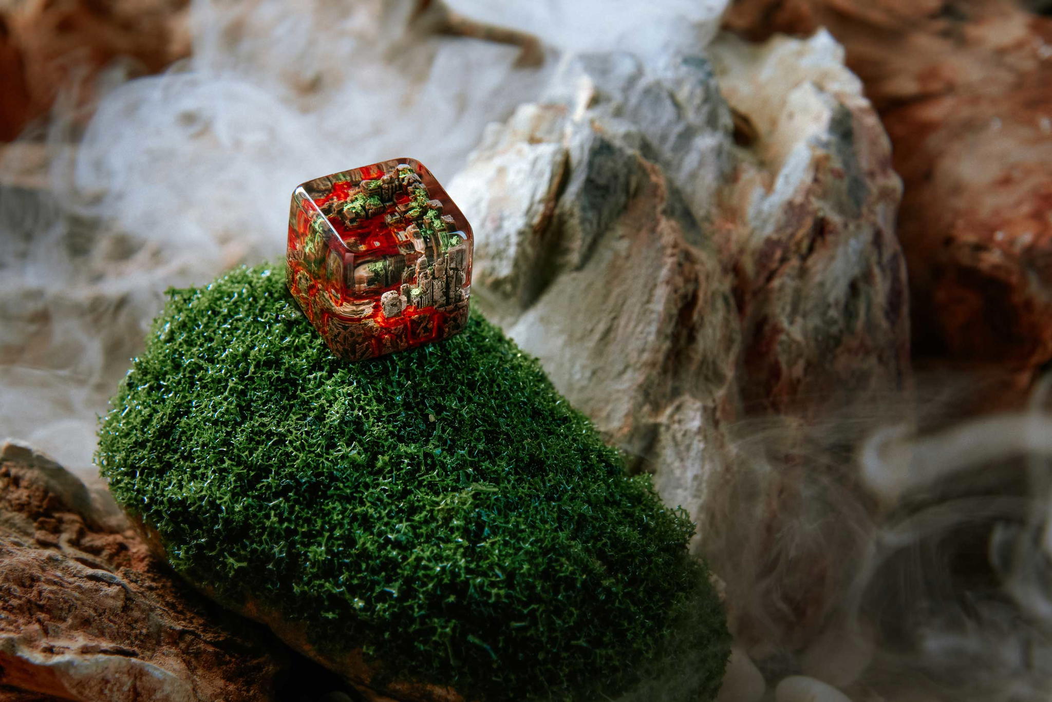 The Rehabilitation of Lost Cities artisan keycaps - Jelly Key